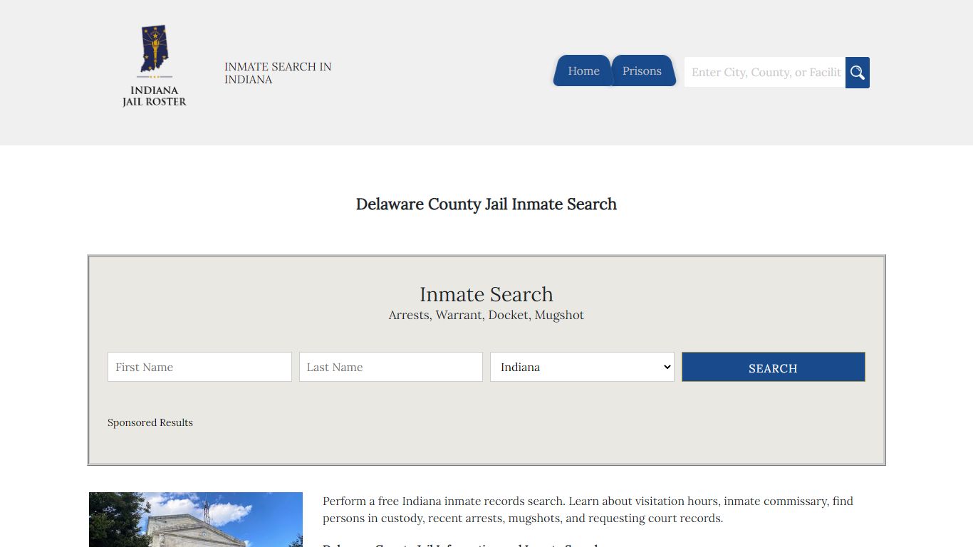 Delaware County Jail Inmate Search - Indiana Jail Roster