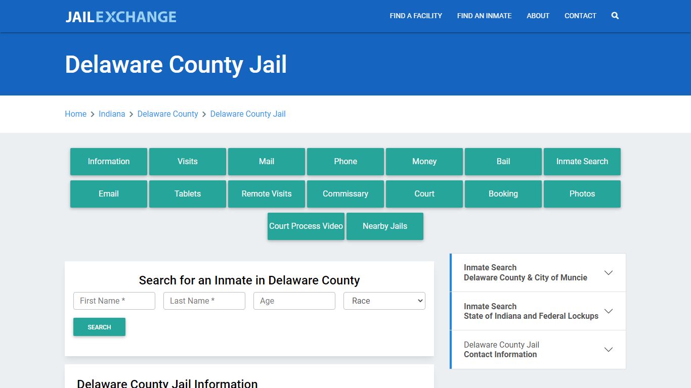 Delaware County Jail Roster Lookup, IN, Inmate Search