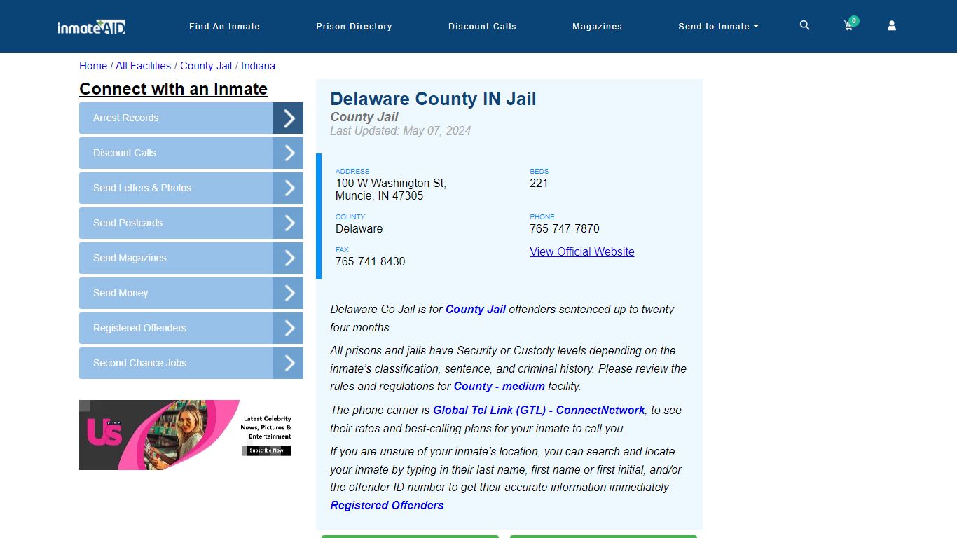 Delaware County IN Jail - Inmate Locator